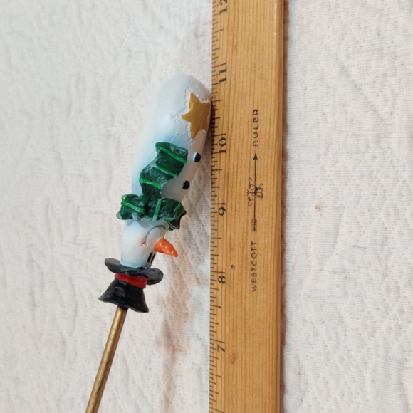 Snowmen Christmas Candle Snuffer - Picture 8 of 10